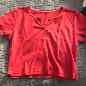 Brandy Melville Red Crop Top